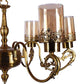 Vionex Gold Iron Chandelier  | E27 holder | Included Bulb | Eliante by Jainsons Lights
