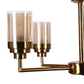 Glowra Gold Iron Chandelier  | E27 holder | Included Bulb | Eliante by Jainsons Lights