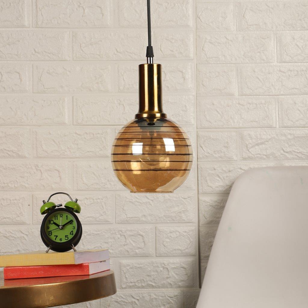 Dorada Gold Metal Hanging Light - 2021-1LP-CFL-HALO