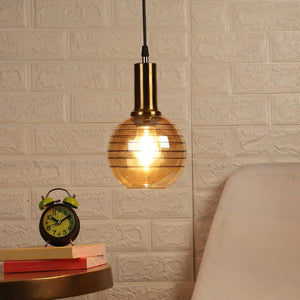 Dorada Gold Metal Hanging Light - 2021-1LP-CFL-HALO