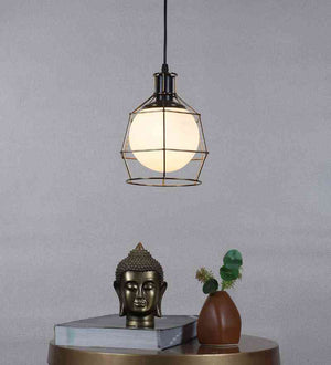 Xytrix Gold Iron Hanging Light  | E27 holder | Included Bulb | Eliante by Jainsons Lights