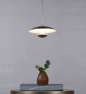 Fynex Rose Gold Iron Hanging Light  | Inbuilt LED | Included Bulb | Eliante by Jainsons Lights