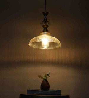 Radiara Gold Iron Hanging Light  | E27 holder | Included Bulb | Eliante by Jainsons Lights