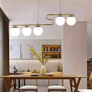 Luxenor Gold Iron Hanging Light  | E27 holder | Included Bulb | Eliante by Jainsons Lights