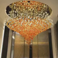 Gemstoniya Crystal Glass Chandelier – Modern Luxury Hanging Light for Living & Dining Room