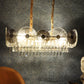 218D-800X300Mm Eliante Gold Crystal Chandeliers  - Without Bulb Cw + Ww + Nw