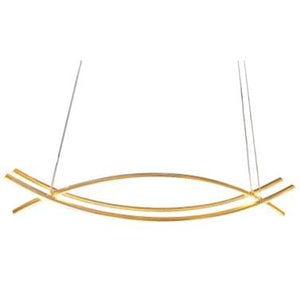 ELIANTE by Jainson Lights | PVC Gold Base Hanging Light | PVC Body | Inbuilt LED - 3 in 1 Color | CC-9050 | Hanging Lights for Living Room