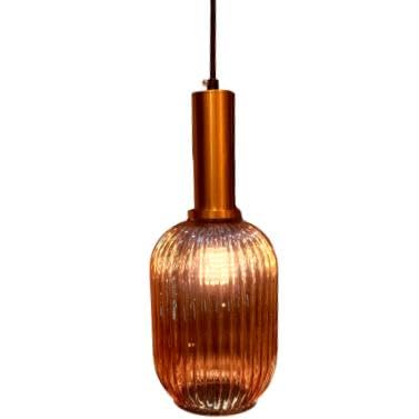 ELIANTE by Jainson Lights | Glass Amber Gold Hanging Light | E-27 Holder | Without Bulb |CC-A6677-1h