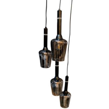 ELIANTE by Jainson Lights | Glass Chrome Hanging Light | E-27 Holder | Without Bulb |CC-66811