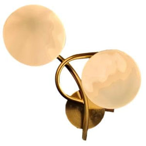 ELIANTE by Jainsons Lights | Metal Body White Milky Shade | Wall Light for Home, Office and Hotel | Without Bulb