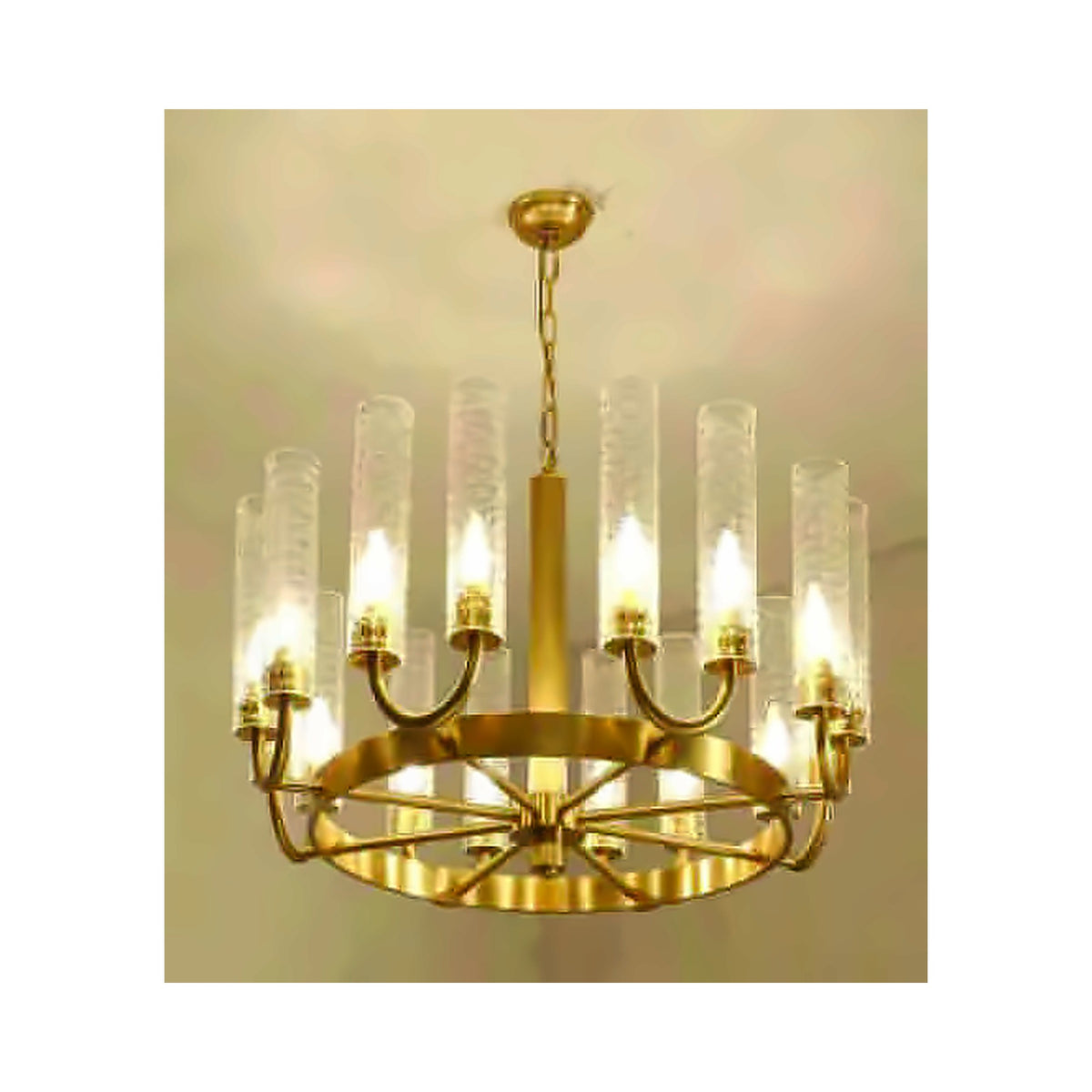 Eliante Ring Classic Chandelier – Clear Glass, Metal