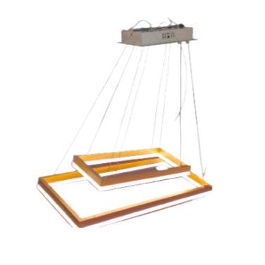 ELIANTE by Jainson Lights | Metal Gold Base Hanging Light | Metal Body | Inbuilt LED - 3 in 1 Color | CC-1215-1 | Hanging Lights for Living Room