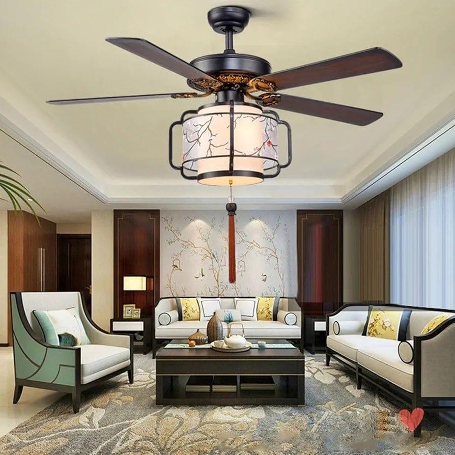 JS-FO - CTM High Speed Modern Designer Fans with Light Metal + Wooden Finish Metal Blades Size 1070mm