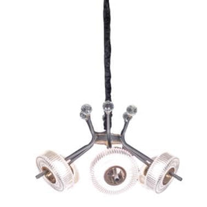 ELIANTE by Jainson Lights | Metal Gold Base Hanging Light | PVC Body| Inbuilt LED - 3 in 1 Color | CC-1287-6 | Hanging Lights for Living Room