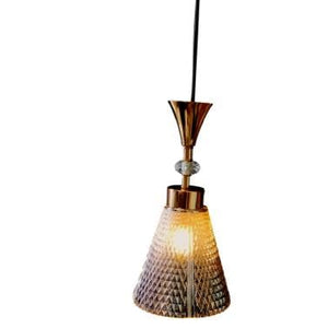 ELIANTE by Jainson Lights | Glass Silver Base Hanging Light | Glass Body | E-27 Holder | Without Bulb |CC-7037-1