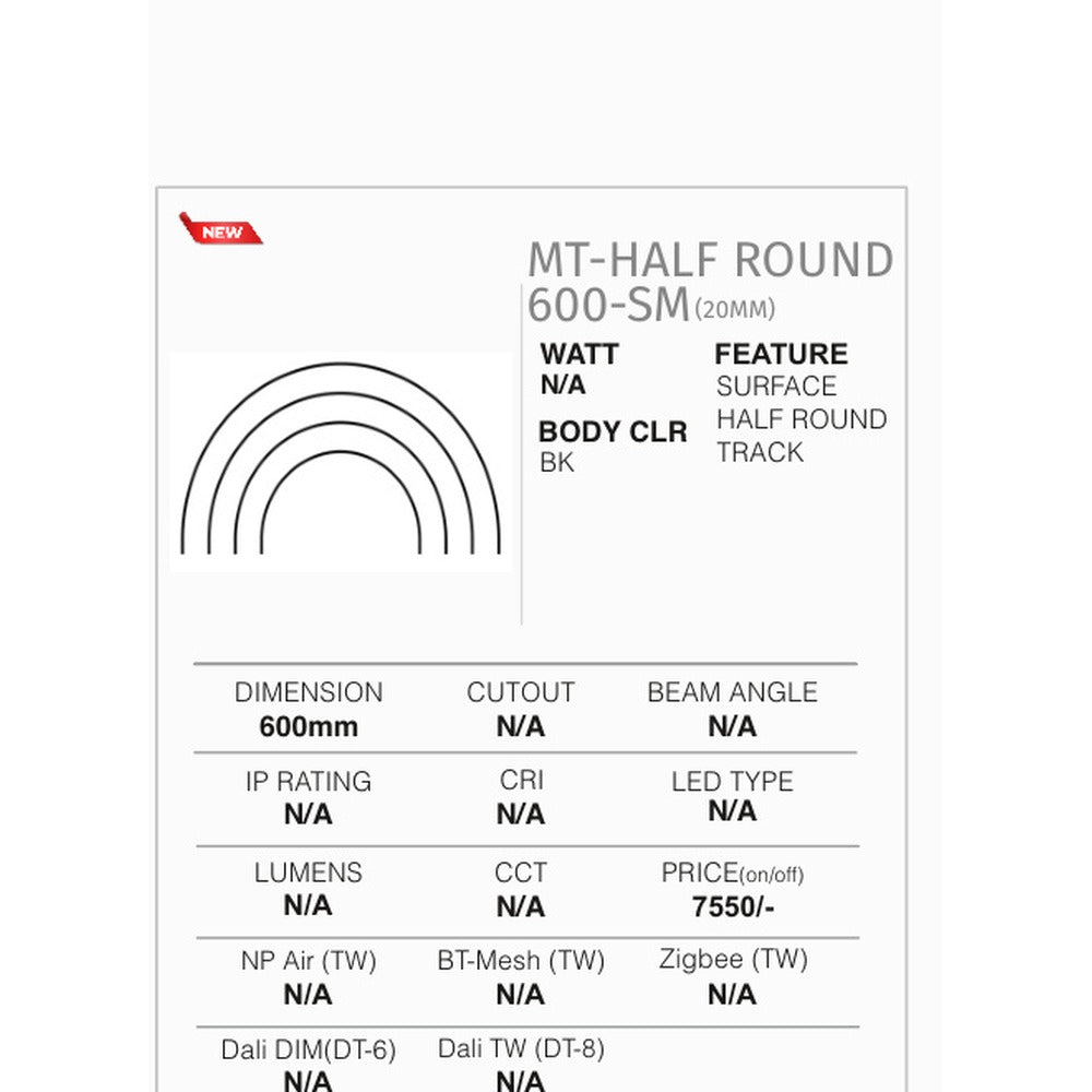 MT-Half Round 600-SM Surface