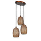 Racimo Brown Iron Hanging Lights - E27 holder - without Bulb - 2217-3LP