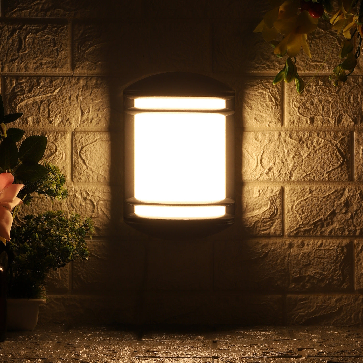 Grey Metal Outdoor Wall Light - 222-20W-WW - Included Bulb