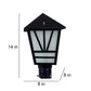ELIANTE Black Iron Gate Light- 225-GL-BK - without bulb