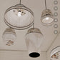 Botanical Print Fabric Cluster Chandelier – A Statement Piece for Double-Height Interiors
