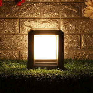 Grey Metal Gate Light - 2408-MED - Included Bulb