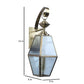 ELIANTE Gold Brass Base Transparent Glass Shade Wall Light - 2425-1W-Laltan - Bulb Included