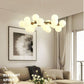 25 LIGHT GOLD FROSTED GLASS CHANDELIER CEILING LIGHTS HANGING