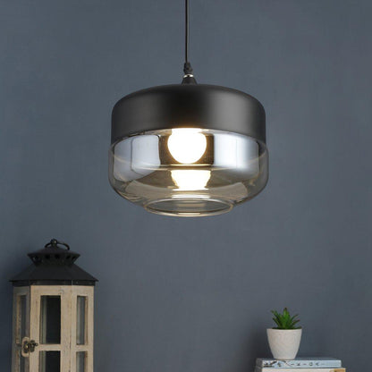 Black Metal Hanging Light - 2506-1A - Included Bulb