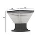 ELIANTE Grey Aluminium Outdoor Gate Light - 253-SQ-S