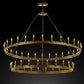 Geometric Brass Grid Cage Chandelier – A Statement Piece for Grand Hotel Lobbies