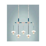 Eliante Five Rectangular Pendant Light – Metal