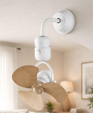 JS-FO - FI-7800-POPEYE-14INCH-B High Speed Designer Wall Fans White Finish Abs Blades Size 14INCH