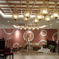Contemporary Heritage Lantern Chandelier with Warm Gold Finish