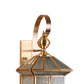 JSPHILO 3-176-1xE27-Brass + Clear Impressions Brass wall Lig