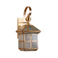 JSPHILO 3-176-1xE27-Brass + Clear Impressions Brass wall Lig