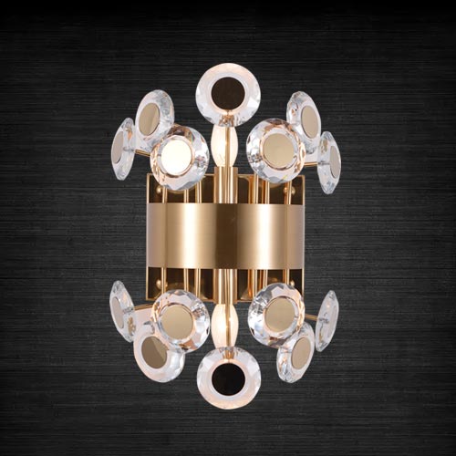 JSPHILO 3-214-2xE14 Shine Crystal Wall Light