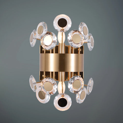 JSPHILO 3-214-2xE14 Shine Crystal Wall Light