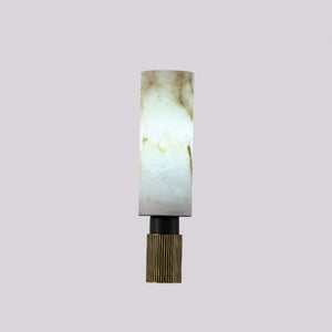 JSPHILO-3-325-1xE27 - Black Gold & Marble Metal+Glass Marble Wall Light