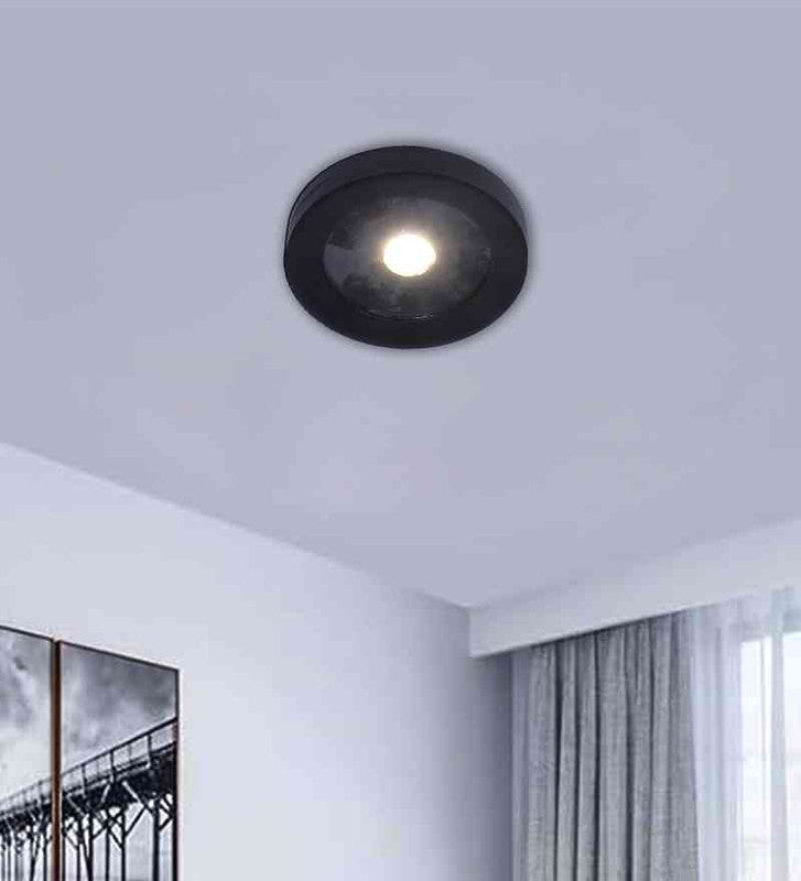 Luzora Black Iron Surface Light  | Inbuilt LED | Included Bulb | Eliante by Jainsons Lights