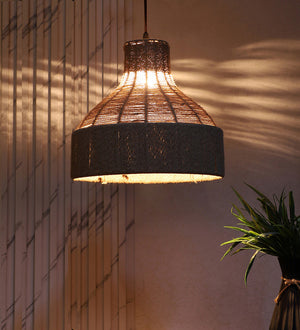 Eliante by Jainsons Lights-Jute Fiber Hanging Lights-3002-1LP-E27 holder