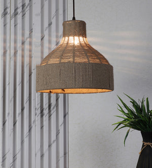 Eliante by Jainsons Lights-Jute Fiber Hanging Lights-3002-1LP-E27 holder