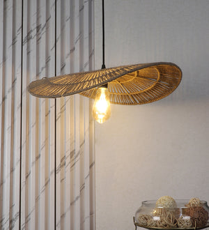 Eliante by Jainsons Lights-Jute Fiber Hanging Lights-3009-1LP-E27 holder