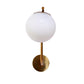 ELIANTE Gold Iron Base White White Shade Wall Light - 3014-1W-A - Bulb Included