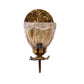 ELIANTE Gold Iron Base Gold White Shade Wall Light - 3023-1W - Bulb Included