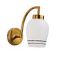 ELIANTE Gold Iron Base White White Shade Wall Light - 3030-1W - Bulb Included