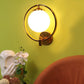 ELIANTE Gold Iron Base White White Shade Wall Light - 3032-1W - Bulb Included