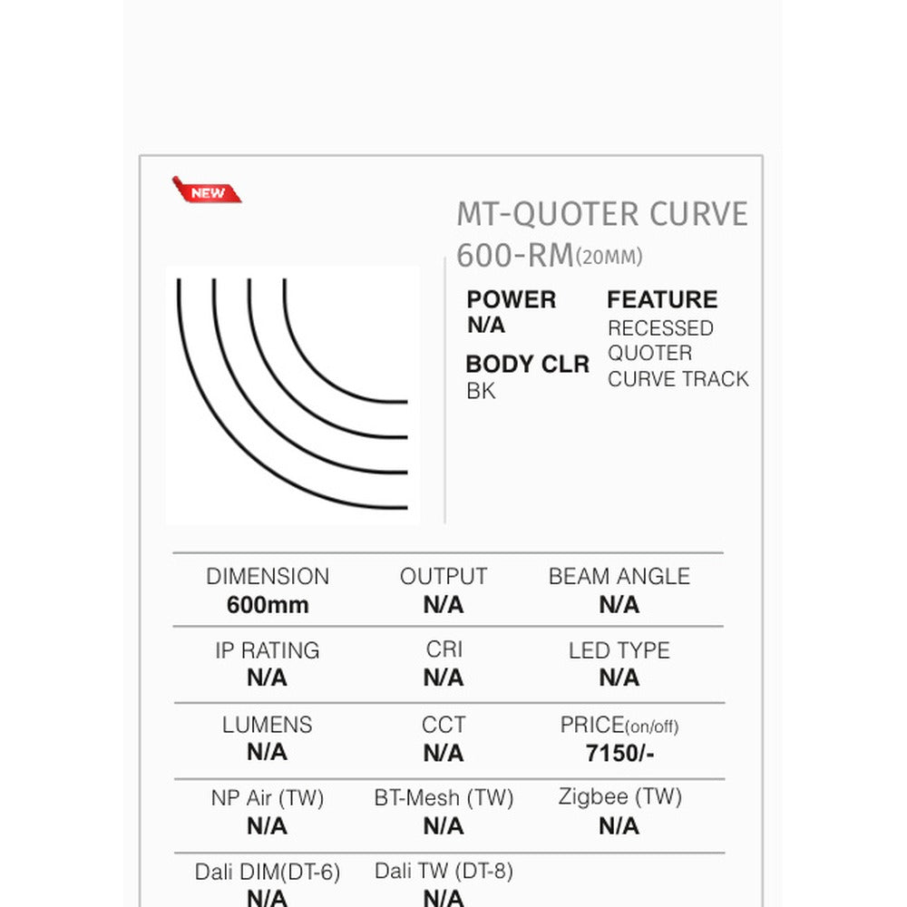 MT-Quoter Curve 600-RM Recessed