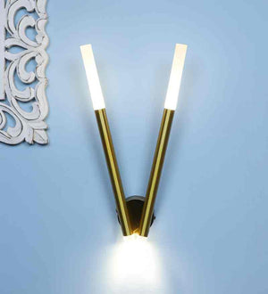 Zephyr Gold Iron Wall Light  | Inbuilt CFL |  | Eliante by Jainsons Lights