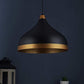 ELIANTE by Jainsons Lights | Modern Black Metal Single Hanging Light/Ceiling Decorative Chandelier Light Lamp by Jainsons Lights - M-46-HL-BIG-BK-GD - Without Bulb