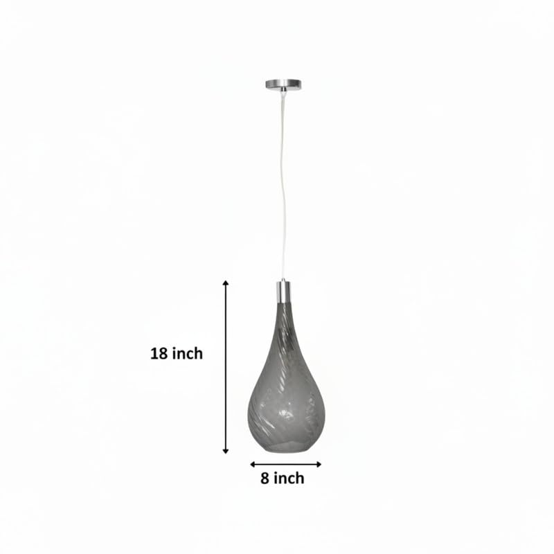 Eliante Mistova Pendant Light – Smoked Glass, Metal (A-002-1-SMOK)